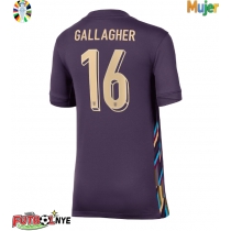Camiseta Inglaterra Conor Gallagher #16 Visitante Equipación para mujer Eurocopa 2024 manga corta